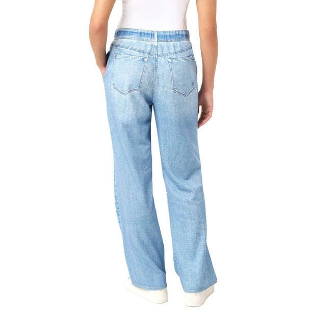 Seven7 Women's Denim-Look Sweatpant