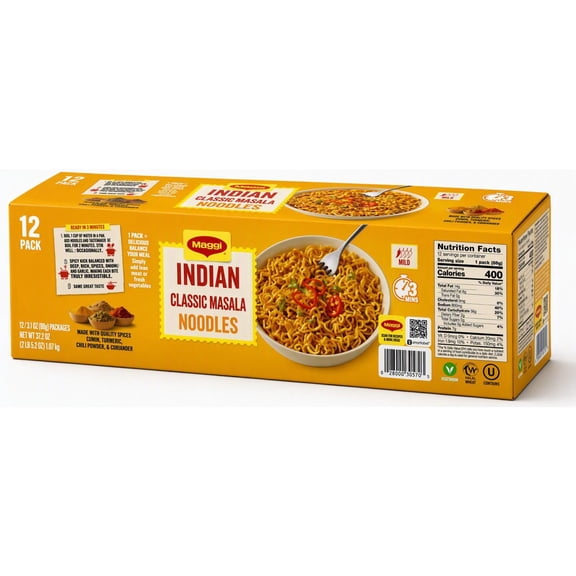 Maggi Masala Noodles, 3.1 oz., 12 pk.