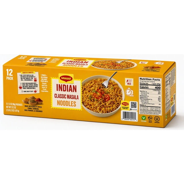 Maggi Masala Noodles, 3.1 oz., 12 pk.