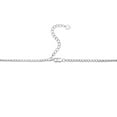 thumbnail image 4 of Lab Created White Sapphire Lariat Tennis Necklace in Sterling Silver, 4 of 5