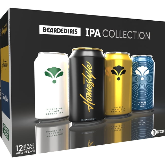 Bearded Iris IPA Ale Beer Variety Pack, 12 fl. oz. can, 12 pk.