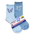 thumbnail image 4 of Limited Too Girls 6-Pack Lettuce Edge Quarter Crew Sock, 4 of 5