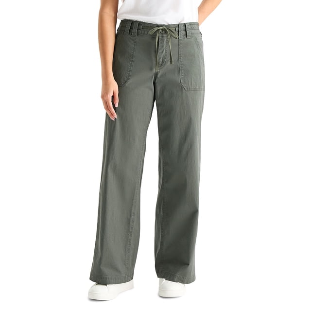 Aeropostale Women's Twill Wide Leg Pant