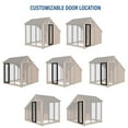 thumbnail image 6 of Backyard Discovery 7' x 5' Cedar Wood Dog Kennel w/ Feeding Door, 6 of 13