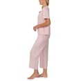 thumbnail image 3 of Character Ladies 2-Piece Short Sleeve Henley and Crop Pant PJ Set, 3 of 7