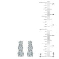 thumbnail image 3 of 0.96 CT. T.W. Diamond Hoop Earrings in 14K Gold, 3 of 6