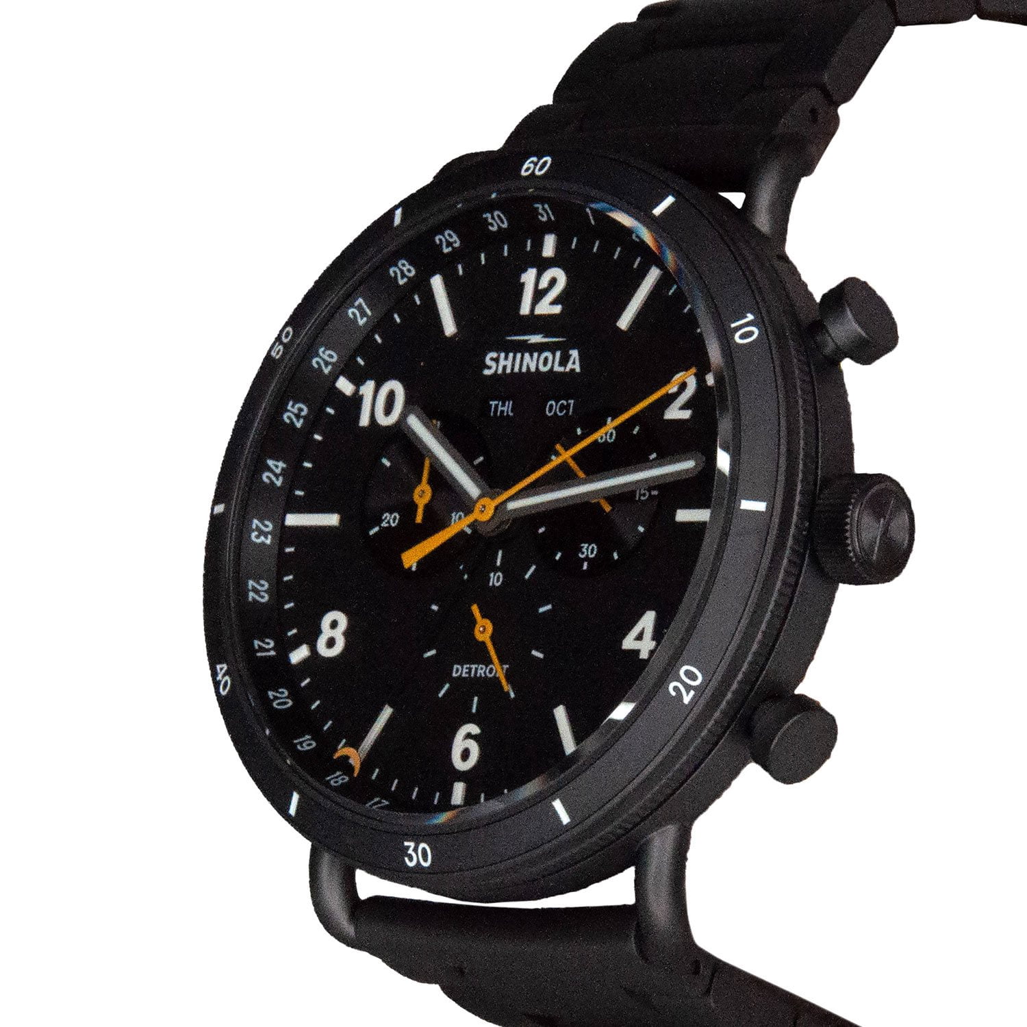 NEW SHINOLA women\'s canfield sport chronograph watch - 40mm in black Shinola Canfield Sport Chronograph Watch | Uncrate Supply main image 3