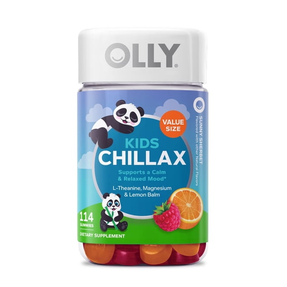 OLLY Kids Chillax Gummy, Sunny Sherbert, 114 ct.