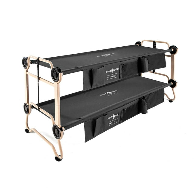 Disc-O-Bed Large with Side Organizers & Rubber Foot Pads