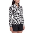 thumbnail image 2 of Lands' End Women's Quarter Zip Rashguard, 2 of 6