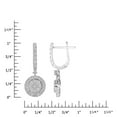 thumbnail image 3 of 1.00 CT. T.W. Diamond Halo Dangle Earrings in 14K Gold, 3 of 4