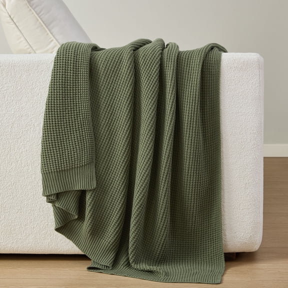Member's Mark 100% Organic Cotton Knit Throw, 60" x 70"