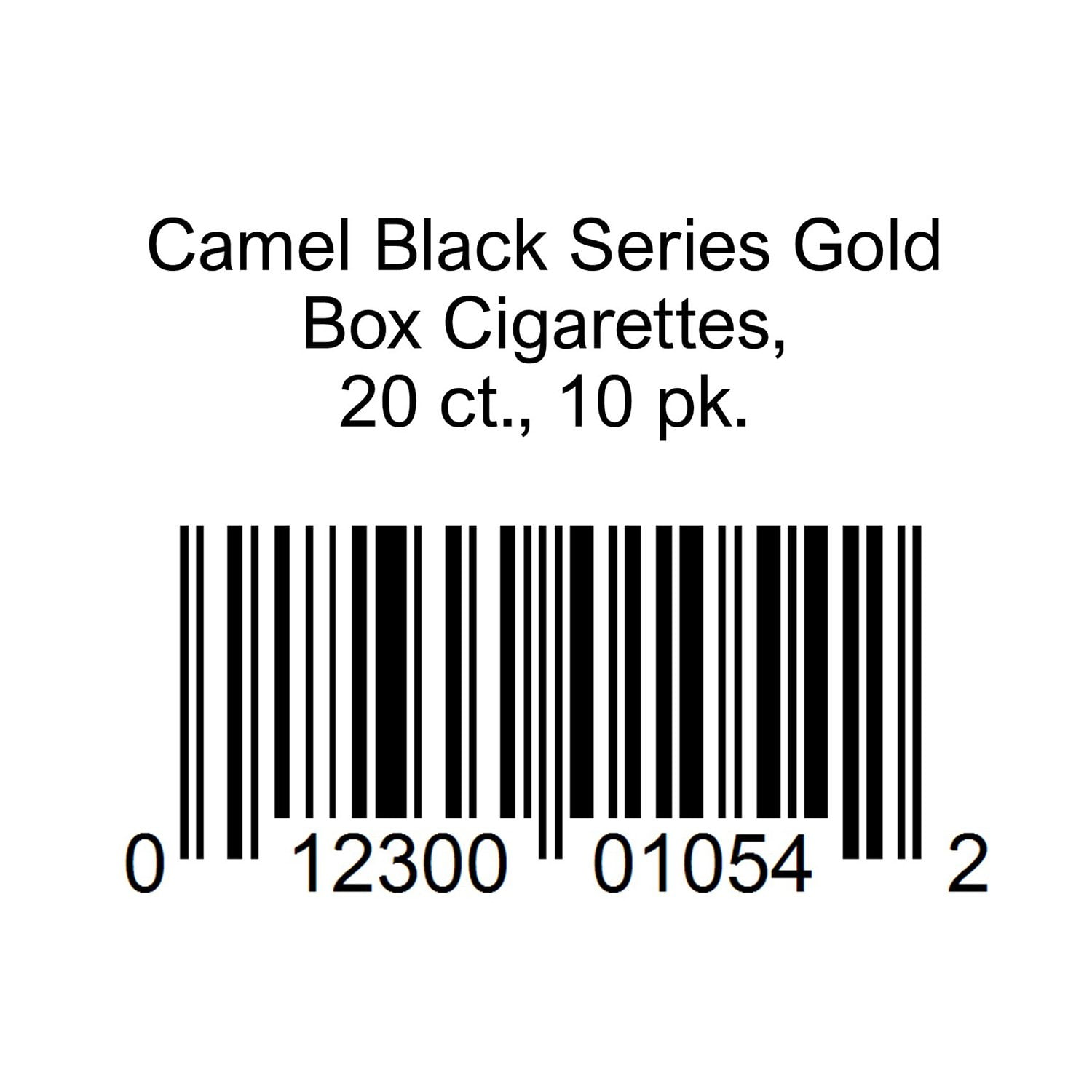 Camel Black Series Gold Box Cigarettes, 20 ct., 10 pk