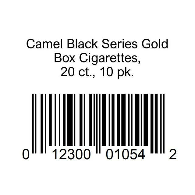 Camel Black Series Gold Box Cigarettes, 20 ct., 10 pk.