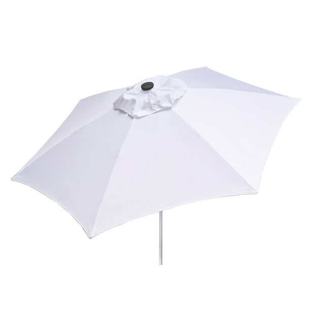 blue patio umbrella near me Better Homes & Gardens Outdoor 9' Blue Scallop Round Premium Crank Lift + 3 Angle Tilt Market Patio Umbrella