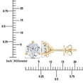 thumbnail image 6 of Round Cut Diamond Martini Set Stud Earrings in 14K Gold, 6 of 7