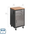 thumbnail image 2 of Seville Classics UltraHD Interlocking 2-Drawer Rolling Storage Cabinet, 20"W x 18"D x 34.5”H, 2 of 18