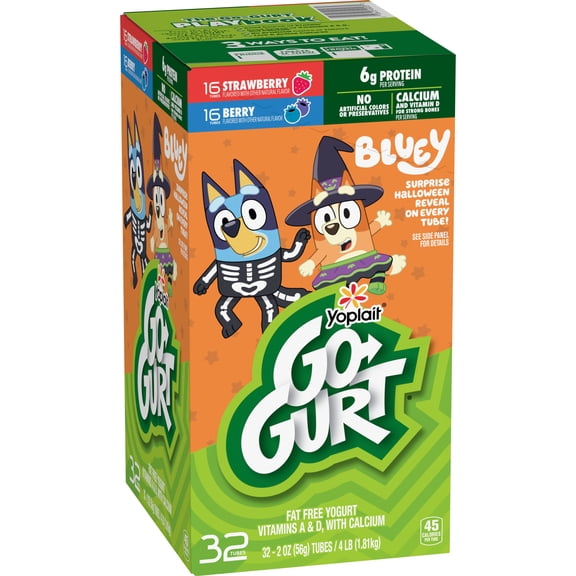 Yoplait Go-Gurt Kids Nonfat Yogurt Variety Pack, 2 oz., 32 ct.