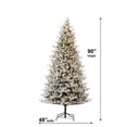 thumbnail image 5 of Member's Mark 7.5' Flocked Silverthorn Pre-Lit Christmas Tree, 5 of 10