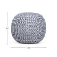 thumbnail image 4 of BirdRock Home Hand-Knitted Lightweight Pouf, Assorted Colors, 4 of 7