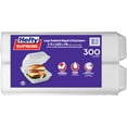 thumbnail image 1 of Hefty Supreme Large Sandwich Foam Hinged Lid Containers, 6" 300 ct., 1 of 6
