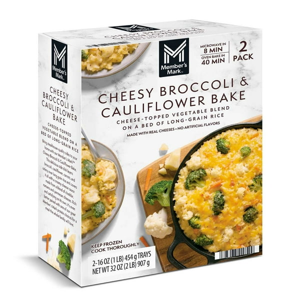 Member's Mark Cheesy Broccoli and Cauliflower Bake, Frozen, 16 oz