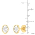 thumbnail image 4 of Lab Created Diamond Earrings in 14K Gold, 4 of 7
