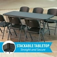 thumbnail image 3 of Lifetime 6' Commercial Grade Stacking Folding Table, Assorted Colors, 3 of 12