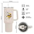 thumbnail image 3 of Logo Brands Minnesota Vikings 40 oz. Stainless Steel Tumbler Set, 3 of 6
