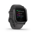 thumbnail image 3 of Garmin Venu Sq - Slate Aluminum Bezel with Shadow Gray Case and Silicone Band, 3 of 8