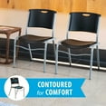 thumbnail image 4 of Lifetime Plastic Stacking Chair /Black & Silver - Commercial, 4 of 13