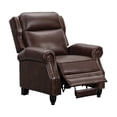 thumbnail image 6 of Pollenza Leather Pushback Recliner Chair, 6 of 8