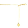 thumbnail image 3 of Adjustable Box Link Chain Necklace in 14K Gold, 0.70mm, 3 of 5