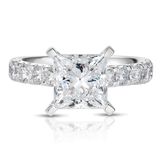Lab Created Princess Cut Diamond Ring In 18K Gold - Samsclub.com