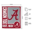 thumbnail image 3 of Logo Brands Alabama Crimson Tide 60"x70" Super Plush Blanket, 3 of 6