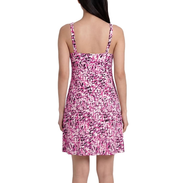 Lands' End Women's Swim Dress Pink M:- Pink - Online Only, M