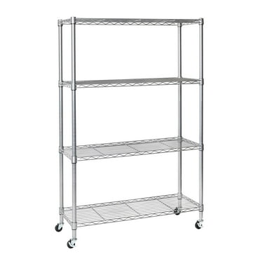 Seville Classics 4-Tier Steel Wire Shelving, 36" W x 14" D x 56.5"H