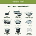 thumbnail image 5 of GreenPan Swift 17-Piece Ceramic Nonstick Cookware Set, 5 of 9