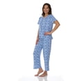 thumbnail image 2 of Flora Nikrooz 2 Piece Short Sleeve Capri PJ Set, 2 of 6