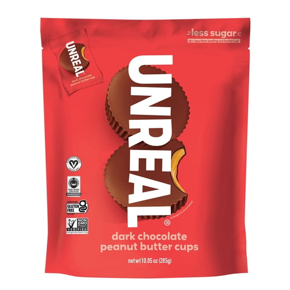 Unreal Dark Chocolate Peanut Butter Cups, 10.05 oz