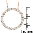 thumbnail image 2 of 1.00 CT. T.W. Round Cut Circle Diamond Pendant Necklace in 14K Gold, 2 of 3