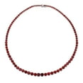 thumbnail image 5 of Graduated Gemstone Tennis Necklace in Sterling Silver, 5 of 9
