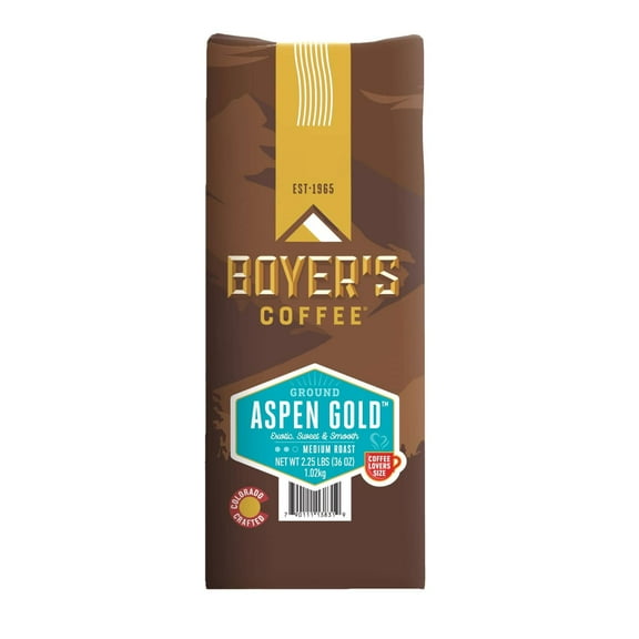 Boyer's Coffee Aspen Gold Medium Roast Ground Coffee, 36 oz.