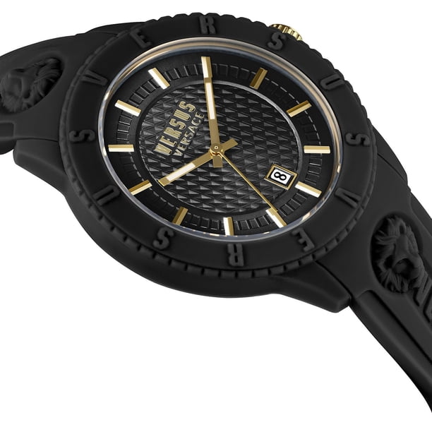 Versace Versus Collection Silicone Sport Watch- Black - Unisex Versus Versace Tokyo Date Silicone Watch, 43mm - Samsclub.com main image 3