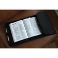 thumbnail image 1 of XXL Black Nylon Tri-Fold Bible Cover with Bible Study Organizer, Velcro Closure, 1 of 6