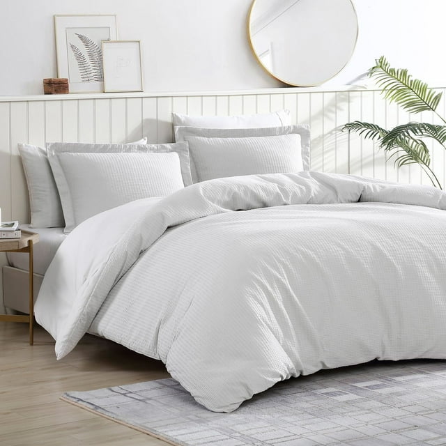 Brielle Home Pierce Waffle Comforter Set, Assorted Colors and Sizes