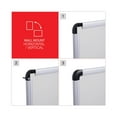 thumbnail image 5 of Universal Melamine Dry Erase Board, 48" x 36", White, Black/Gray Aluminum/Plastic Frame, 5 of 8