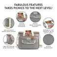 thumbnail image 2 of Fit & Fresh The Foundry Deluxe 25-Piece Picnic Cooler Set (Assorted Colors), 2 of 10