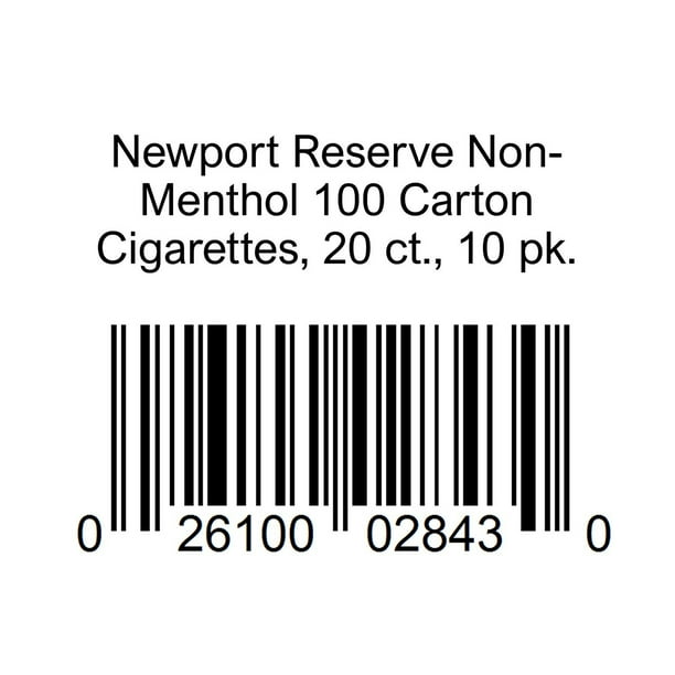 Newport Reserve Non-Menthol 100 Carton Cigarettes, 20 ct., 10 pk