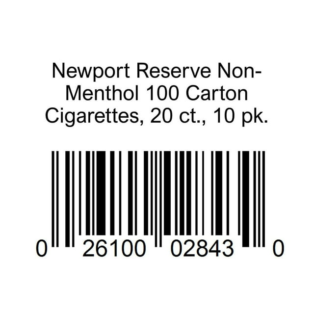 Newport Reserve Non-Menthol 100 Carton Cigarettes, 20 ct., 10 pk.